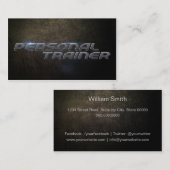 Carte De Visite Trainer personnel Business card (Devant / Derrière)