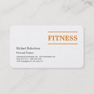 Carte De Visite Trainer professionnel Premium Pearl Fitness Sport