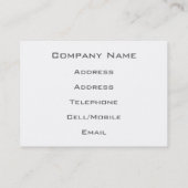 CARTE DE VISITE TRAINS À VAPEUR (Dos)