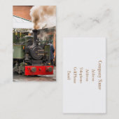 CARTE DE VISITE TRAINS À VAPEUR (Devant / Derrière)