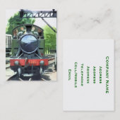 CARTE DE VISITE TRAINS À VAPEUR (Devant / Derrière)