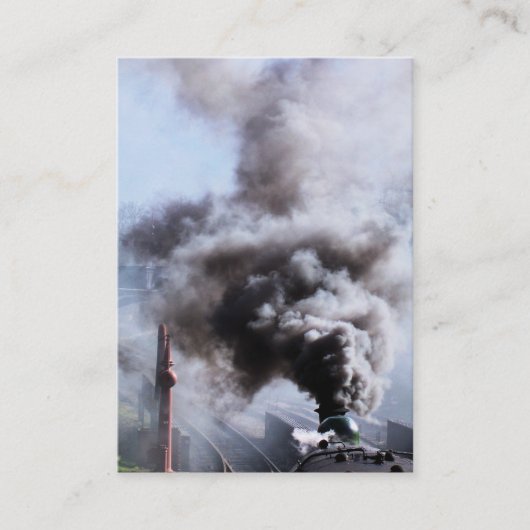 CARTE DE VISITE TRAINS À VAPEUR (Devant)