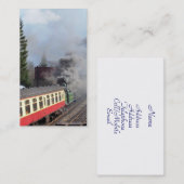 CARTE DE VISITE TRAINS À VAPEUR (Devant / Derrière)