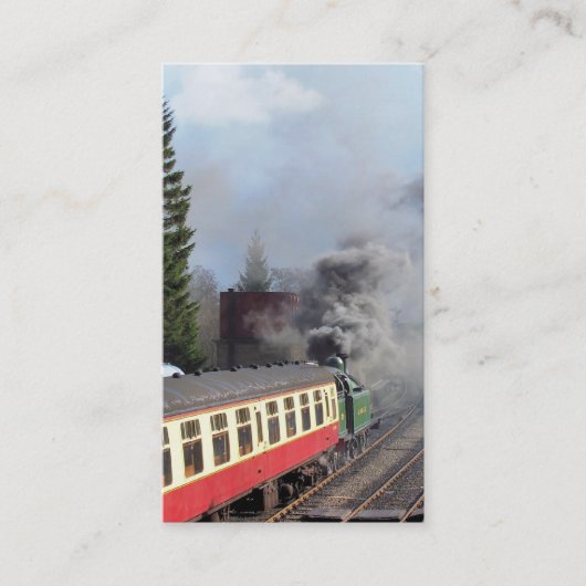 CARTE DE VISITE TRAINS À VAPEUR (Devant)