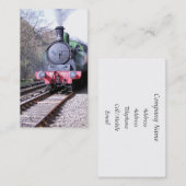 CARTE DE VISITE TRAINS À VAPEUR (Devant / Derrière)
