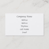 CARTE DE VISITE TRAINS À VAPEUR (Dos)