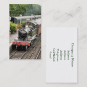CARTE DE VISITE TRAINS À VAPEUR (Devant / Derrière)