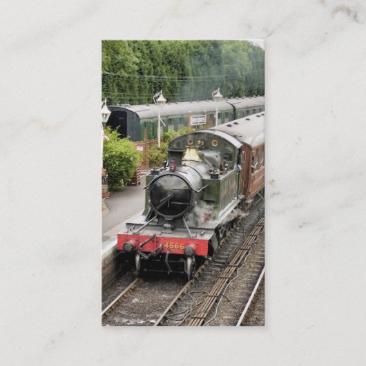 CARTE DE VISITE TRAINS À VAPEUR (Devant)