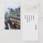 CARTE DE VISITE TRAINS À VAPEUR (Devant / Derrière)