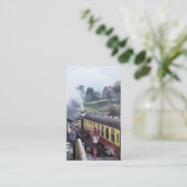 CARTE DE VISITE TRAINS À VAPEUR (Debout devant)