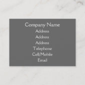 CARTE DE VISITE TRAINS À VAPEUR (Dos)