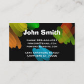 Carte De Visite trait de peinture abstrait moderne personnalisé (Dos)