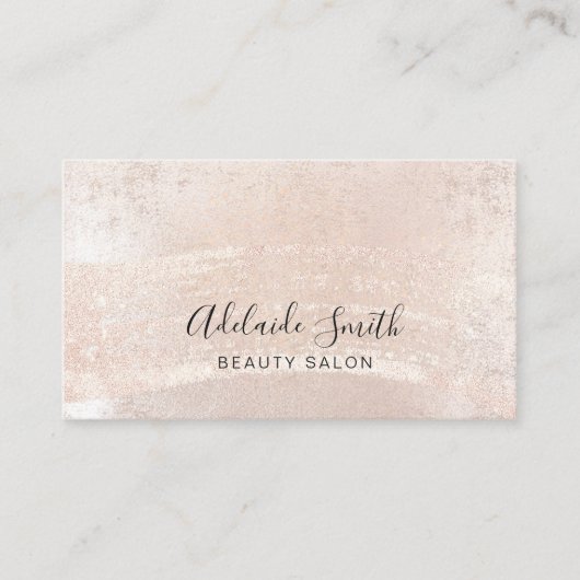 Carte De Visite trait de peinture métallique (Devant)