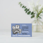 Carte De Visite Traitement de données (Debout devant)