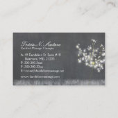 Carte De Visite Traitement de massage en niveaux de gris (Dos)