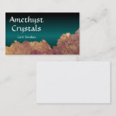 Carte De Visite Traitement des cristaux d'méthyste (Devant / Derrière)