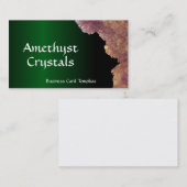 Carte De Visite Traitement des cristaux d'méthyste à quartz (Devant / Derrière)