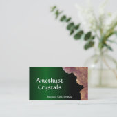 Carte De Visite Traitement des cristaux d'méthyste à quartz (Debout devant)