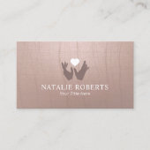 Carte De Visite Traitement des mains et du coeur Traitement de mas (Devant)