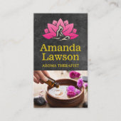 Carte De Visite Traitement spa | Sel et huiles aromatiques (Devant)