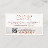 Carte De Visite Traitement Spirituel Antares (Dos)