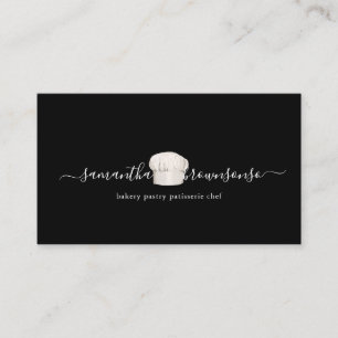 Carte De Visite Traiteur Chapeau de Chef Minuscule