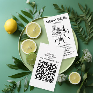 Carte De Visite Traiteur Chef Organisation d'événements Préparatio