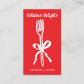Carte De Visite Traiteur Chef Organisation d'événements Préparatio (Devant)