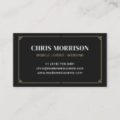 Carte De Visite Traiteur de cocktails professionnel (Dos)