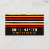 Carte De Visite Traiteur Grill BBQ (Devant)