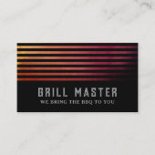 Carte De Visite Traiteur Grill BBQ (Devant)