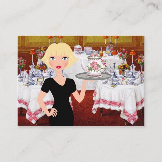 Carte De Visite Traiteur / Planificateur de fête / Industrie alime (Devant)