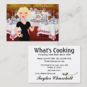 Carte De Visite Traiteur / Planificateur de fête / Industrie alime (Devant / Derrière)