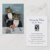 Carte De Visite Traiteur, propriétaire de restaurant, (Devant / Derrière)