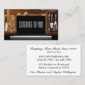 Carte De Visite Traiteur/Restaurant/Chef-Carte de visite SRF (Devant / Derrière)