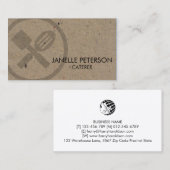Carte De Visite Traiteur Restauration Alimentaire  (Devant / Derrière)