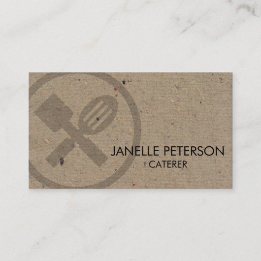 Carte De Visite Traiteur Restauration Alimentaire  (Devant)