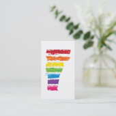 Carte De Visite traits de couleur vermont (Debout devant)