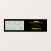 Carte De Visite Traits d'un artiste, exposition d'artiste, détails (Intérieur déplié)