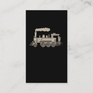 Carte De Visite Tramway à vapeur Locomotive Retro