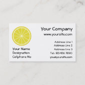 Carte De Visite Tranche de citron (Devant)
