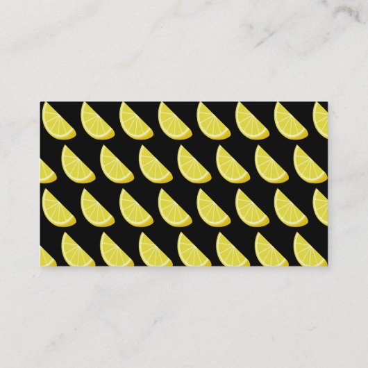 Carte De Visite Tranche de citron (Dos)