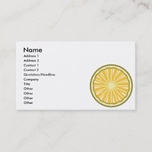 Carte De Visite tranche de citron