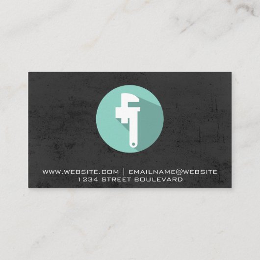 Carte De Visite Tranche de tuyau | Arrière - plan textuel (Dos)