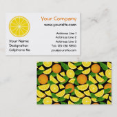 Carte De Visite tranche orange (Devant / Derrière)