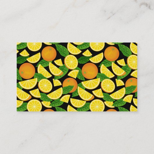 Carte De Visite tranche orange (Dos)