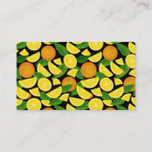 Carte De Visite tranche orange (Dos)