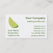 Carte De Visite Tranches de chaux (Devant)