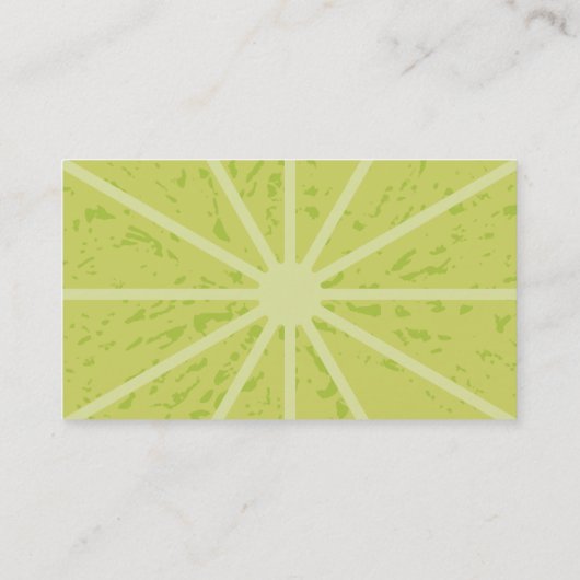 Carte De Visite Tranches de chaux (Dos)