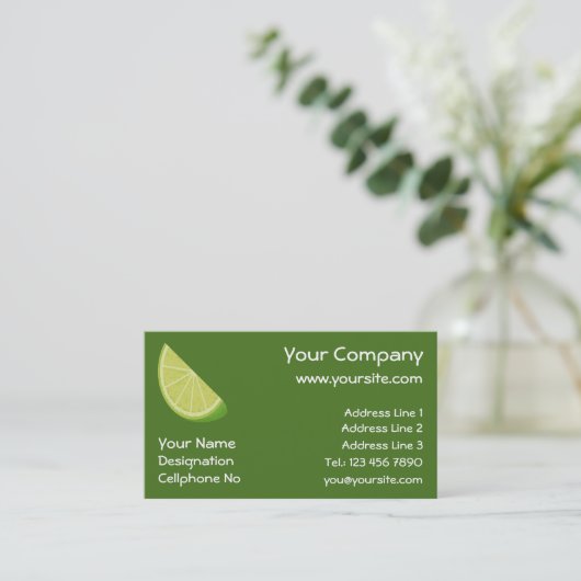 Carte De Visite Tranches de chaux (Debout devant)